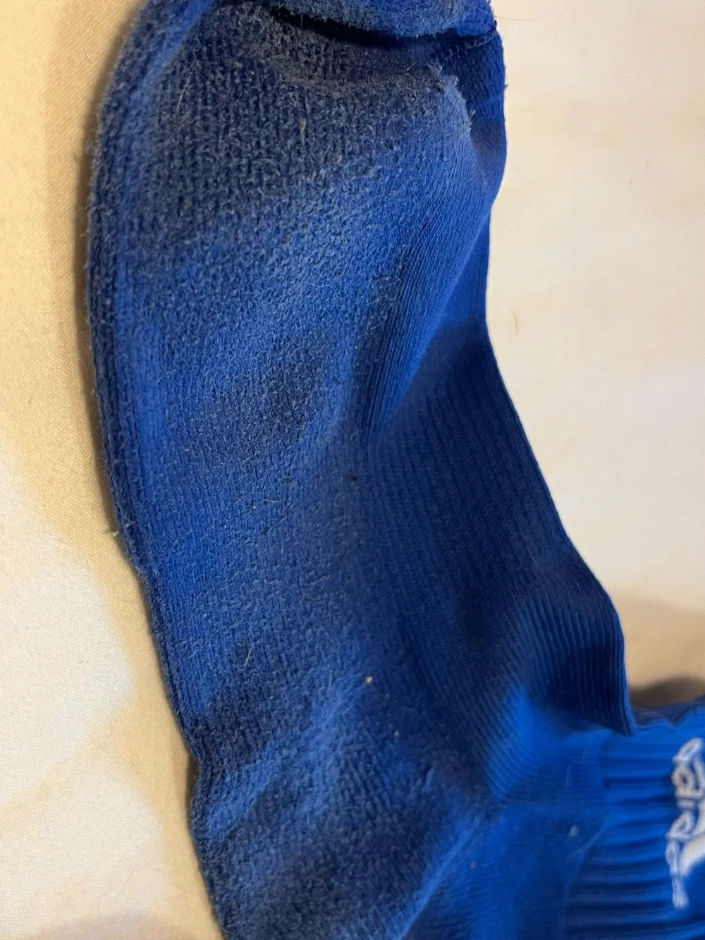 adidas Men's Blue Athletic Soccer Socks with White Stripes